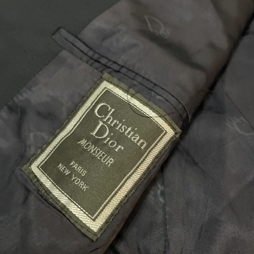 Christian Dior Monsieur Pure Virgin Wool Blazer 2 Button‎ Navy Blue Sport Coat